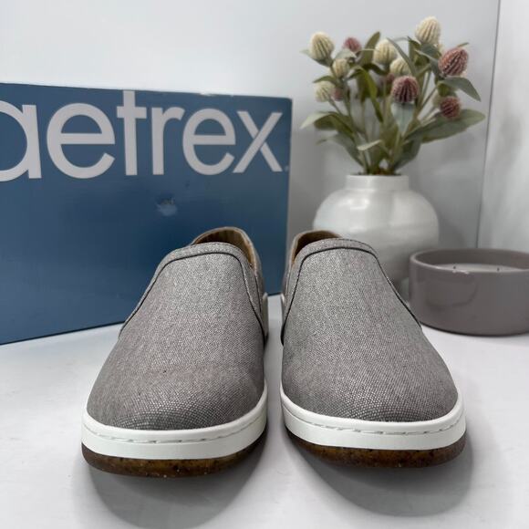 Aetrex Cameron Slip-On Casual Sneaker Taupe/Gray PC144W Women's 10.5 - Picture 2 of 10